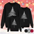 thumbnail image 5 of KHONTS Matching Family Christmas Sweatshirts Xmas Ugly Funny Jumper Long Sleeve Holiday Pullover Tops Women Black, 5 of 6
