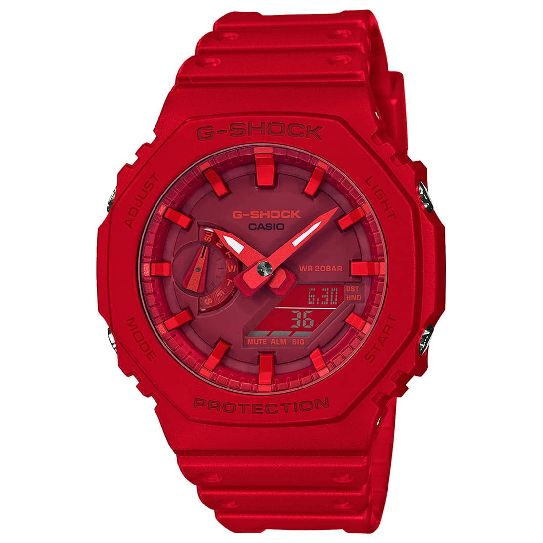 Casio G shock Carbon Core Guard Resin Strap Analog Digital Ga 2100 4a Ga2100 4 200m Men s Watch Walmart
