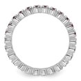 thumbnail image 3 of Auriga 925 Sterling Silver Rhodolite Garnet Eternity Ring for Women Size- 10, 3 of 6