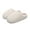 White, variant on Women's Fuzzy Slip on Slippers Memory Foam Plush House Shoes Comfy Indoor Outdoor Bedroom Slides White 8
