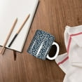 thumbnail image 4 of Yiaed Small White Flowers Print Ceramics Coffee,Large Handle Design,Extra Large Tea and Coffee Cup for Office and Home Mugs, 4 of 6