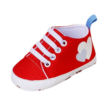 

Yinguo Baby Cartoon Girls Boys Soft Prewalker Casual Flats Shoes Red 11