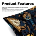 thumbnail image 2 of Cat Throw Pillow - Velvet Pillow Inserts Covers with Unique Patterns - Set of 2 - Available in 16x16, 18x18, 20x20 Inches for Various Occasions, 2 of 6