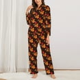 thumbnail image 2 of Hirioo Cute Squirrel for Women's Pajama Sets 2 Piece Pjs Women's Long-Sleeved Pajama Set Button Down Sleepwear,S-XXL-Medium, 2 of 7