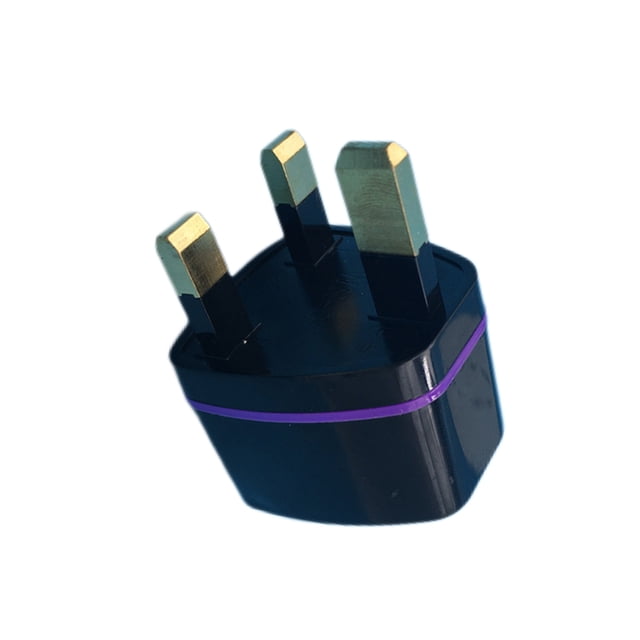 Adaptador De Reino Unido Adaptador de UE a Reino Unido Gran Bretaña Universal 0-250V Cobre puro sin conexión a tierra para el extranjero