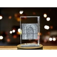 thumbnail image 3 of St. Valentine | A Patron of Love| Religious 3D Engraved Crystal, 3 of 6
