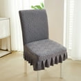 thumbnail image 4 of Dvruxg Chair Covers for Dining Room Stretch Chair Slipcovers with Skirt Removable Washable Kitchen Chair Protector Cover Set for Home, Party, Wedding, 4 of 4