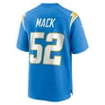 thumbnail image 3 of Men's Nike Khalil Mack Powder Blue Los Angeles Chargers Game Jersey, 3 of 4