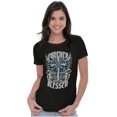 thumbnail image 3 of Goth Forever Blessed Cross Wings Womens Slim Fit Graphic Tee Brisco Brands S, 3 of 5