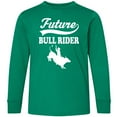 thumbnail image 3 of Inktastic Future Bull Rider Rodeo Riding Long Sleeve Youth T-Shirt, 3 of 5