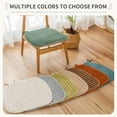 thumbnail image 3 of Set of 4 Chair Cushion with Ties for Dining Chairs [45x47cm] Non Slip Kitchen Dining Chair Pad and Seat Cushion with Machine Washable(@6), 3 of 9