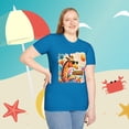 thumbnail image 6 of Summer Vibes Stylish Giraffe Wearing Sunglasses Unisex Softstyle T-Shirt, 6 of 8