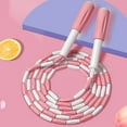 thumbnail image 2 of 2 In 1 Non-slip Handle Adjustable Bamboo Skipping Rope Ergonomic Design Kids Exercise Skipping Rope for Beginner, 2 of 7
