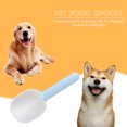 thumbnail image 4 of Cucharas de comida para perros y gatos, clip sellado, multifunción, cuchara gruesa (blanco y azul) Likrtyny Mascotas, 4 of 5