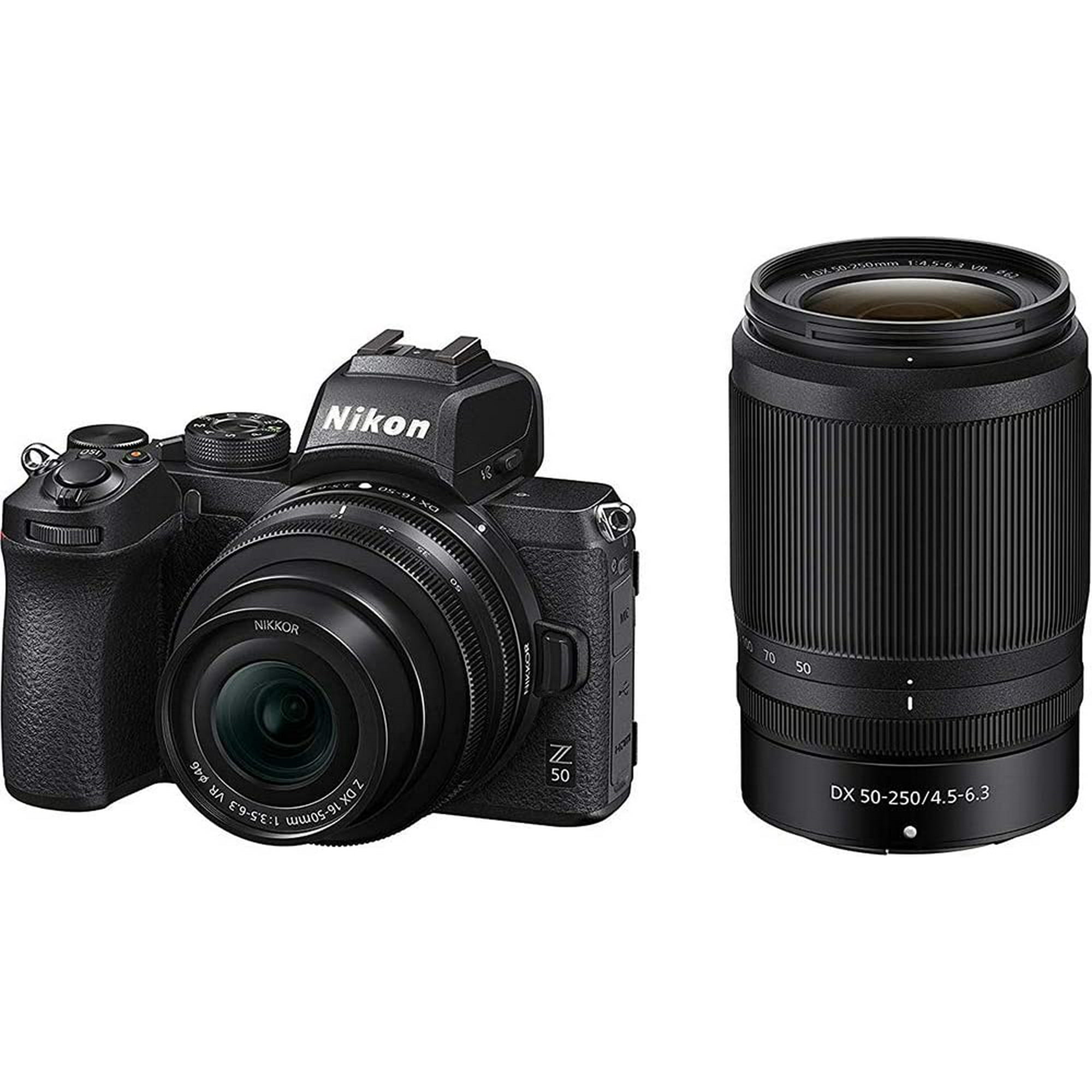 Nikon Z50 Mirrorless Camera with NIKKOR Z DX 16-50mm & 50-250mm VR