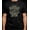 Black-3, variant on Men Cat Silhouette and American Flag Printing T Shirt Tee