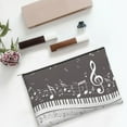 thumbnail image 6 of Zufioo Piano Keys With Musical Notes Print DuPont Paper Portable Toiletry Bag, 8.9x6.5 inch Zippered Hand-held Paper Cosmetic Bag Storage Tool Kit, 6 of 7