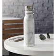 thumbnail image 5 of Contigo 20 oz Gunmetal Gray and White Marble Vacuum Insulated Water Bottles with Wide Mouth Lid (2 Pieces), 5 of 8