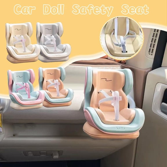 QHUDLV Doll Car Seat with Vent Clip and Desktop Stand, Cute and Functional Car GXS