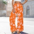 thumbnail image 6 of Simua Women's Wide Leg Palazzo Pants Summer Casual Loose High Waist Lounge Floral Printed Travel Vacations Trendy Outfit, 6 of 8