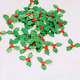 thumbnail image 3 of Parche colgante para decoración de árbol de Navidad, confeti navideño de frutas rojas y hojas verdes no tejidas para fiesta, 3 of 3