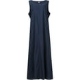 thumbnail image 7 of JustVH Women Casual Thin Summer Sundress Loose Beach Maxi Linen Office Pockets Dress, 7 of 7