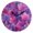 Black, variant on Round Art Wall Clock Vintage Oil Painting Texture Decorative Clock Gold Pointer, Multi-Purpose Desktop & Hanging Creative Decor Clock for Home Living Room Cartoon Purple Maple Leaves