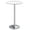 White 2, variant on WDZS Bistro Pub Table 2 Pack Round Bar Height Cocktail Table Metal Base MDF Top Obsidian with Black Leg 23.8-Inch Top, 39.5-Inch Height (Black)