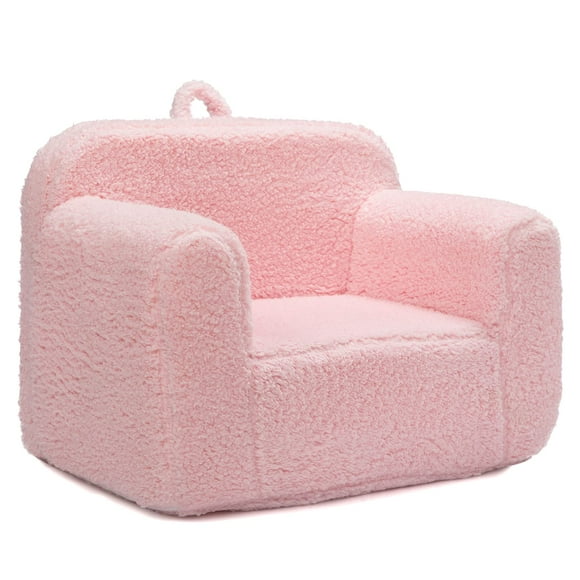 Silla acolchada de espuma para niños ALIMORDEN, ultrasuave, rosa