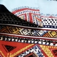 thumbnail image 5 of GUZOM Mens Boho Shirt Short Sleeve Button Down, Blue Feather & Ethnic Print, Vacation Beach Shirt, Relaxed Fit Breathable Stretch Fabric,Size 2XL, 5 of 7