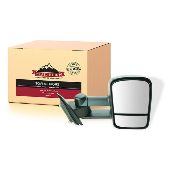 Trail Ridge Towing Mirror Manual Textured Passenger Side Right RH for Chevy GMC TR00219 Fits select: 2014-2019 CHEVROLET SILVERADO, 2014-2019 GMC SIERRA