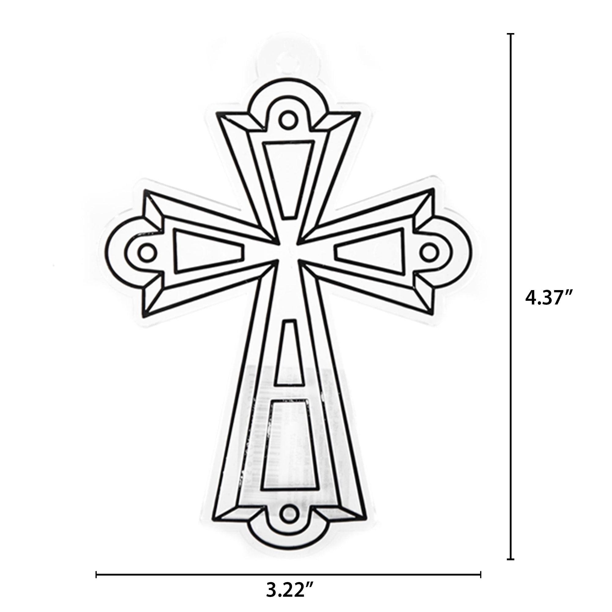 Hello Hobby Ready-to-Paint Cross Suncatcher