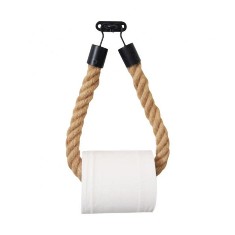 Clearance Wall-Mounted Roll Napkin Holders Iron Hemp Rope Bathroom Paper  Towel Rack Toilet Hanging Towel Dispenser Household Bathroom Accessories