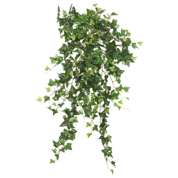 Vickerman 26" Artificial Green Mini Ivy Hanging Bush.