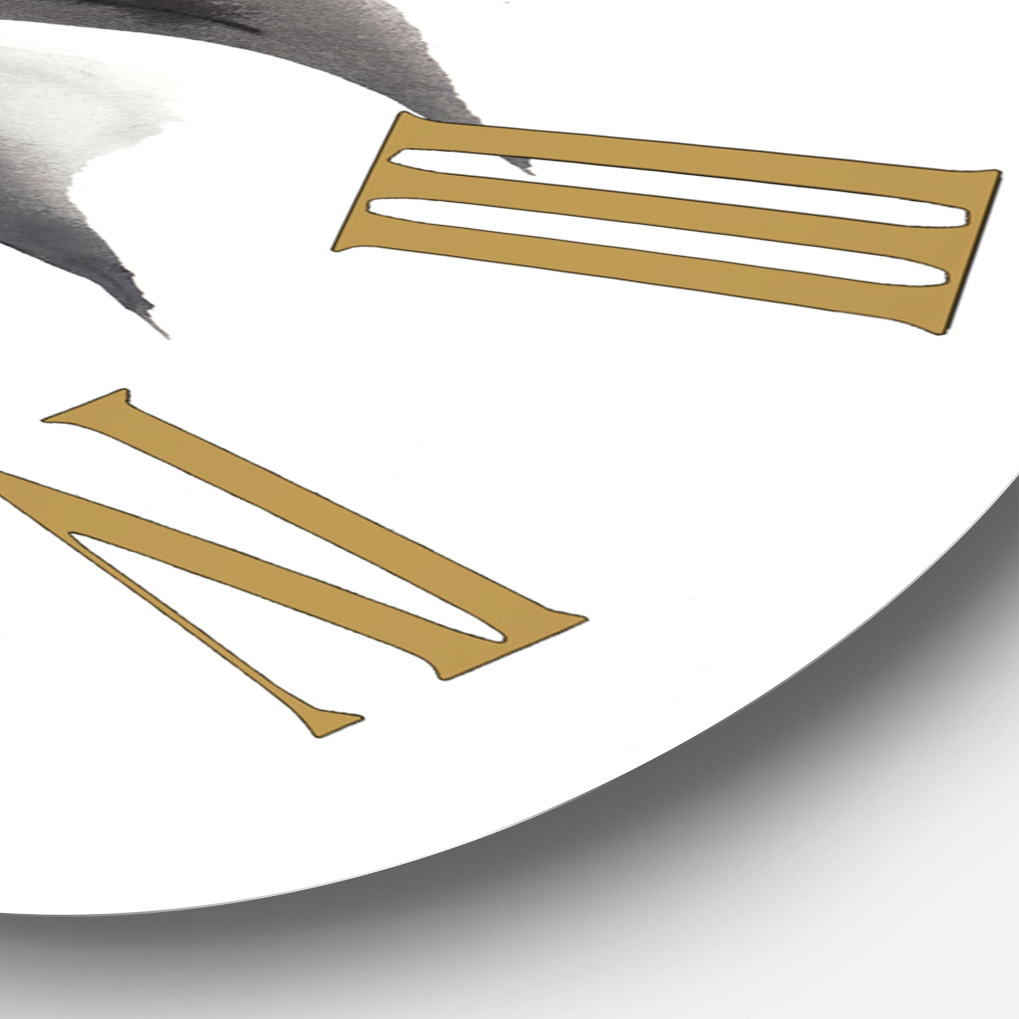 Designart 1 in Quartz Traditional Wall Clock