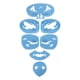 thumbnail image 2 of Plantillas de pintura facial, kit de plantillas de pintura facial, kit de plantillas faciales, plantillas de tatuaje, rendimiento de primer nivel, 2 of 9