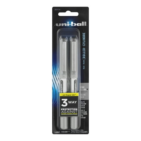 Uni-Ball Rollerball Pen Fine Black - 2 CT, 2.0 CT