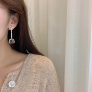 Clear Lucite Ball Dangle earrings