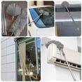 thumbnail image 4 of 20FT High Reach Duster Kit with 3-12FT Splicable Extension Pole, Cobweb Duster, Window Squeegee & Scrubber, Spider Web Brush, Feather Duster for High Ceilings & Windows, Grey, 4 of 7
