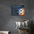 thumbnail image 4 of Soccer Wall Art Soccer Life Lessons Canvas Painting Prints Soccer Sport Inspirational Quotes Pictures Wall Decor Soccer Gifts for Boy Modern Artwork Home Decor for Boy''s Room Bedroom Office 16"x12", 4 of 6