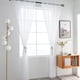 thumbnail image 2 of Forros para cortinas de ventana SpaceDresser Basic, gasa transparente, color blanco, 2 of 9