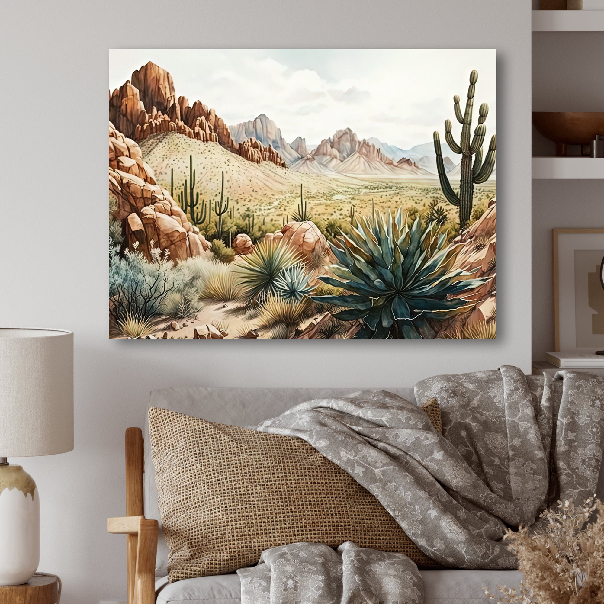 Designart Arizona Desert IV Canvas Wall Art