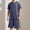 Navy, variant on Bcfgryg Men's Round Neck Short Sleeve Top Shorts Casual Style Homewear Pajama Set Mens Sleep Shorts