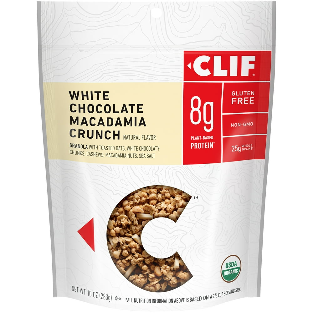 CLIF Granola, Gluten Free, White Chocolate Macadamia, 10 oz (Packaging
