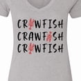 thumbnail image 4 of Inktastic Crawfish Crawfish Crawfish Women's V-Neck T-Shirt, 4 of 5