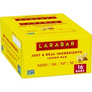 Larabar Lemon Bar, Gluten Free Vegan Fruit & Nut Bar, 1.6 oz Bars, 16 Ct