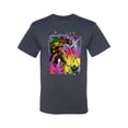 thumbnail image 2 of Wild Bobby, Colorful Rainbow Unicorn Animal Lover Men's Graphic T-Shirt, Vintage Heather Navy, 3XL, 2 of 3