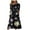 Dark Blue 3, variant on Pisexur Women's Floral Beach Dress Casual V Neck Swing Loose T-Shirt Dress Summer Short Sleeve Tunic Dresses with Pockets