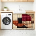 thumbnail image 3 of Sink Skirt 10"W x 11"L, Dustproof Under Sink Curtain Skirt for Bathroom Kitchen, Adhesive Short Vanity Curtains Cover for Laundry Room Closet Shoe Rack, 3 of 8