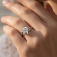 thumbnail image 5 of Pompeii 2 1/4Ct TW Toi et Moi Oval And Emerald Cut Engagement Ring White Gold Lab Grown, 5 of 5